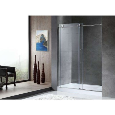 Luxurious 10mm  Frameless Bypass Sliding bathtub glass shower door tempered glass shower room