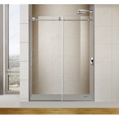 New Design Stainless Steel Bathroom Door Frameless Glass Sliding Shower Door Hardware