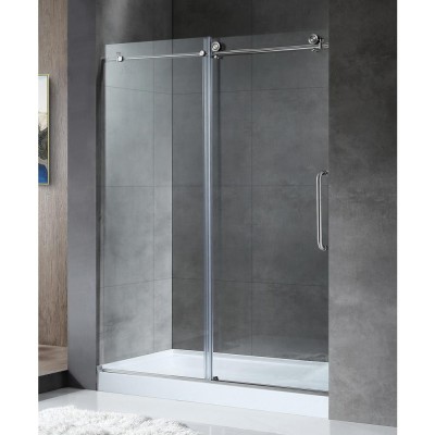 High Quality New Design Tempered Screen Protector Frameless Double Sliding Shower Door